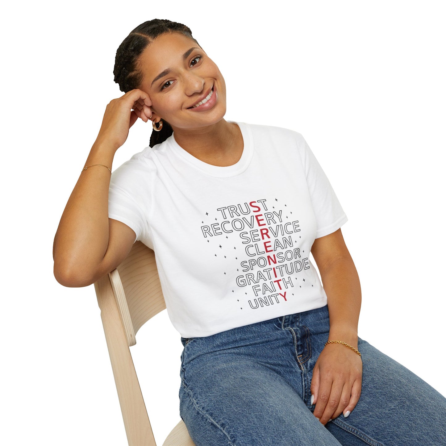 Unisex Softstyle T-Shirt - Trust, Recovery, Service, Unity