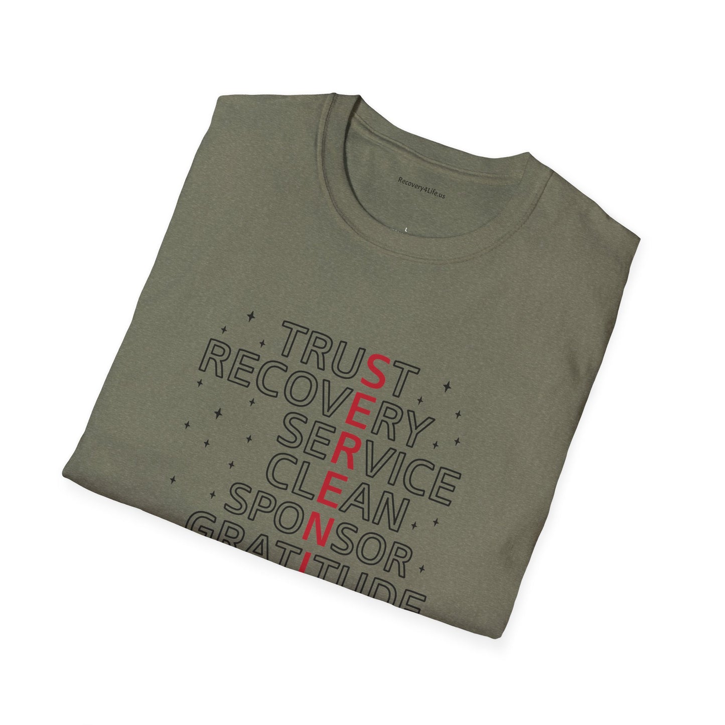 Unisex Softstyle T-Shirt - Trust, Recovery, Service, Unity