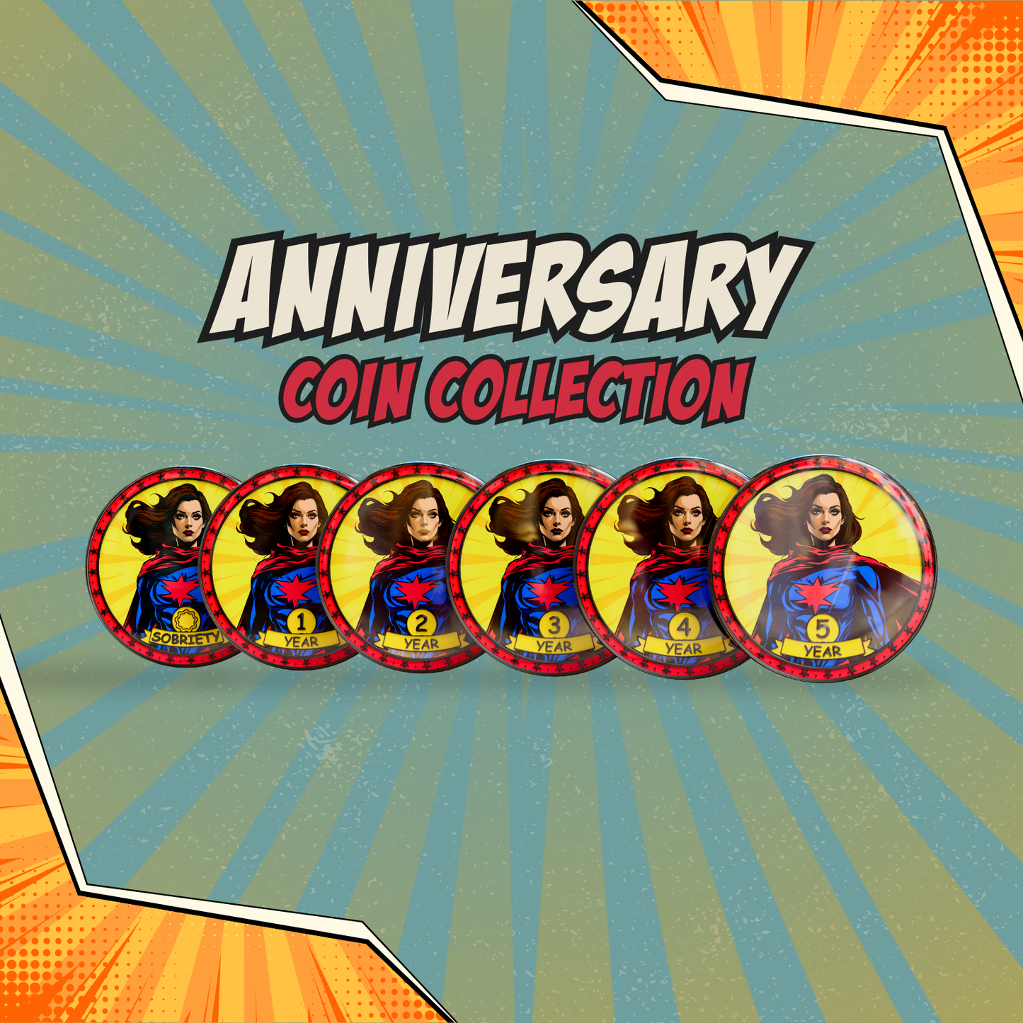 Superpower Recovery Affirmation Coin