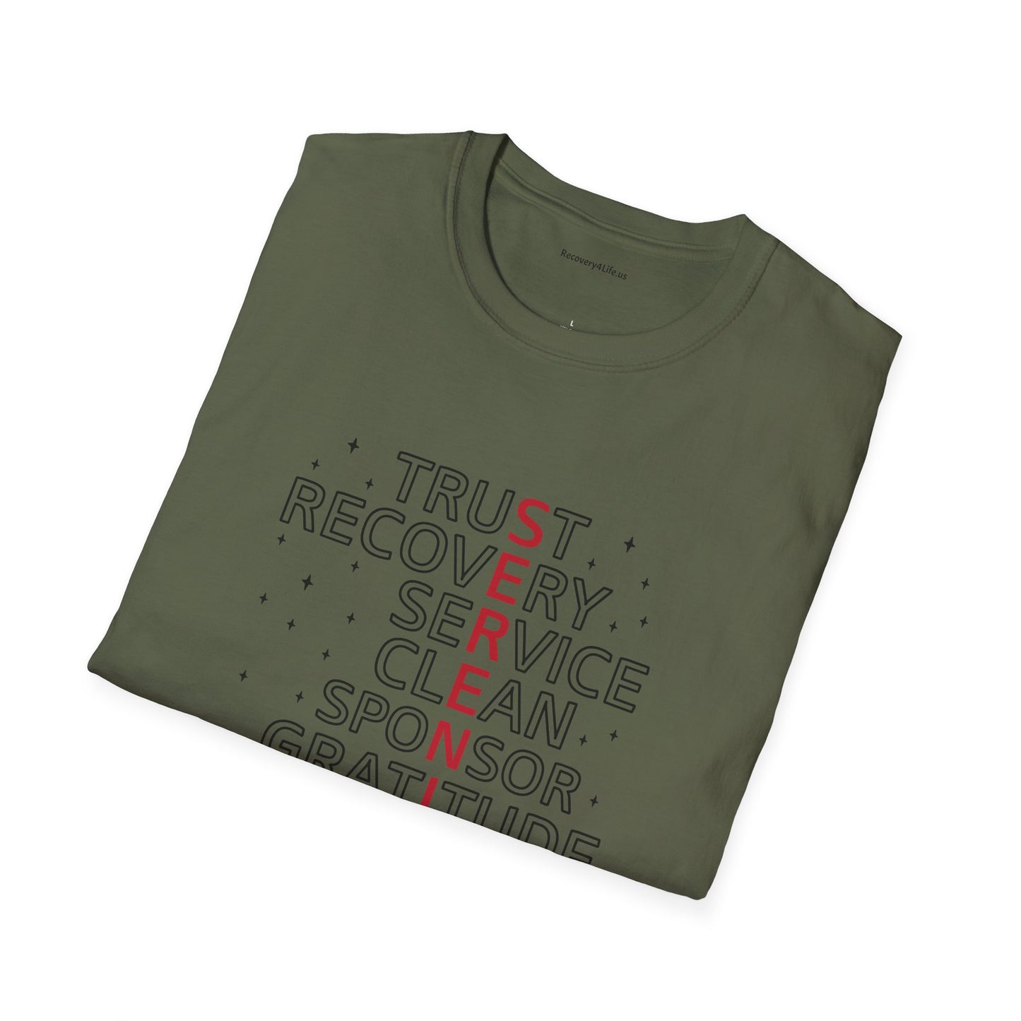 Unisex Softstyle T-Shirt - Trust, Recovery, Service, Unity