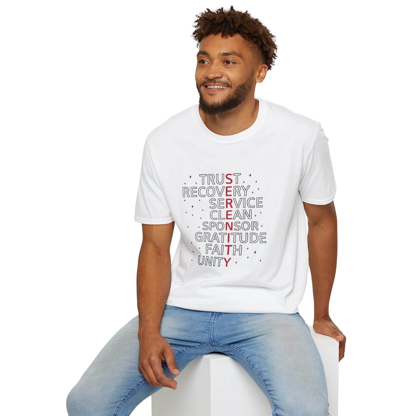 Unisex Softstyle T-Shirt - Trust, Recovery, Service, Unity