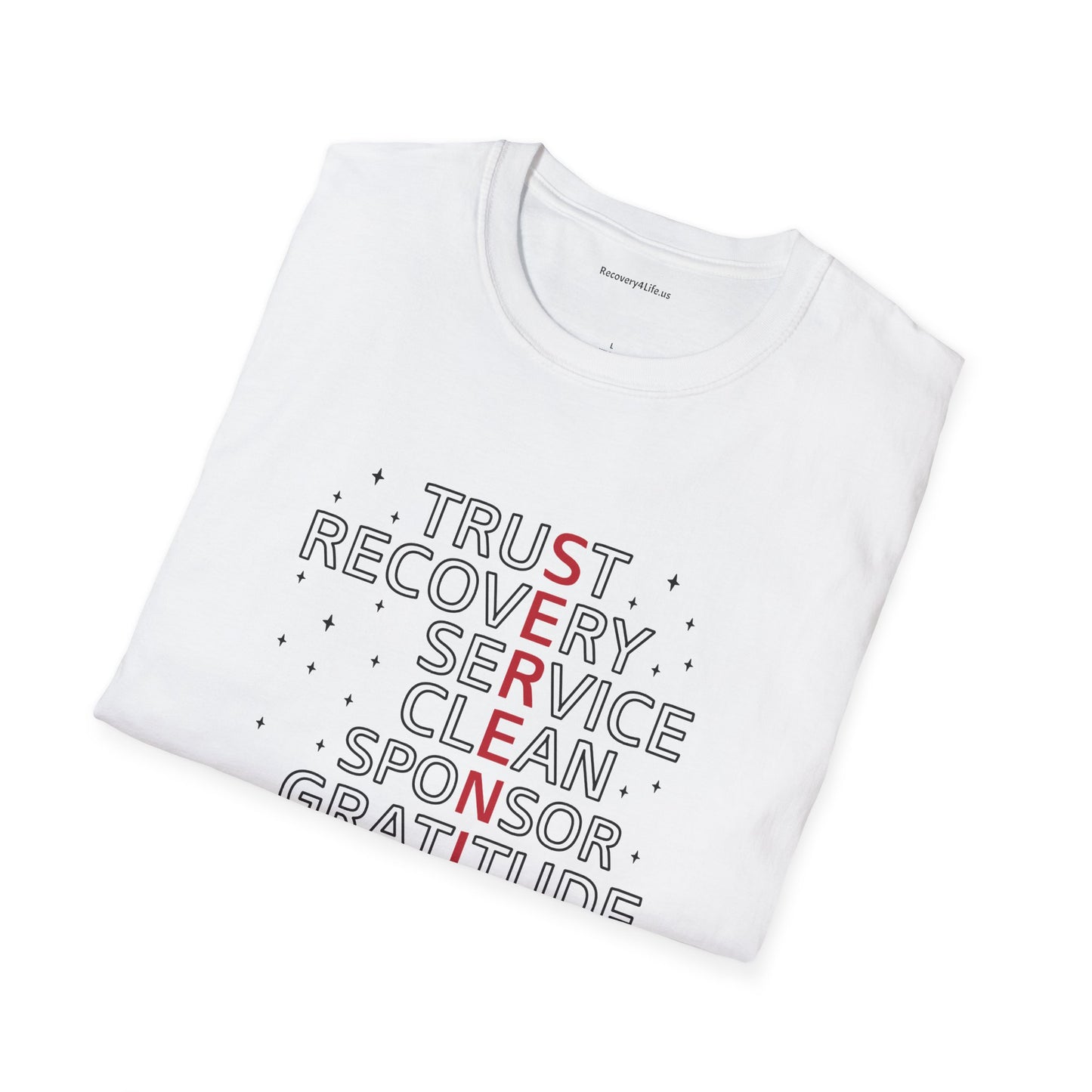 Unisex Softstyle T-Shirt - Trust, Recovery, Service, Unity