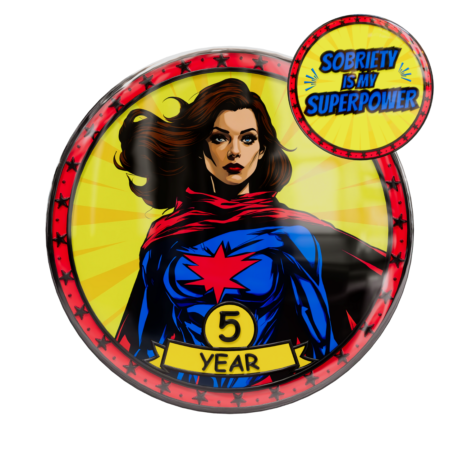 Superpower Recovery Affirmation Coin