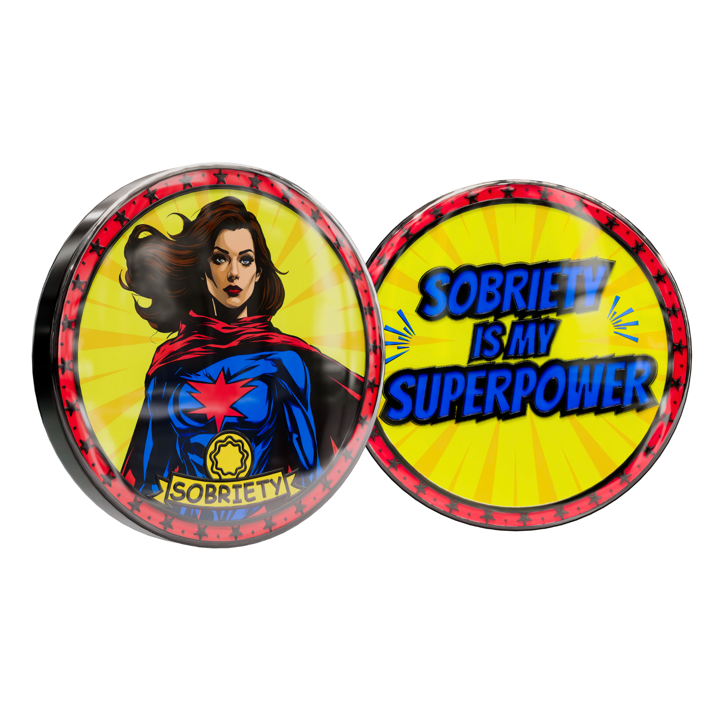 Superpower Recovery Affirmation Coin