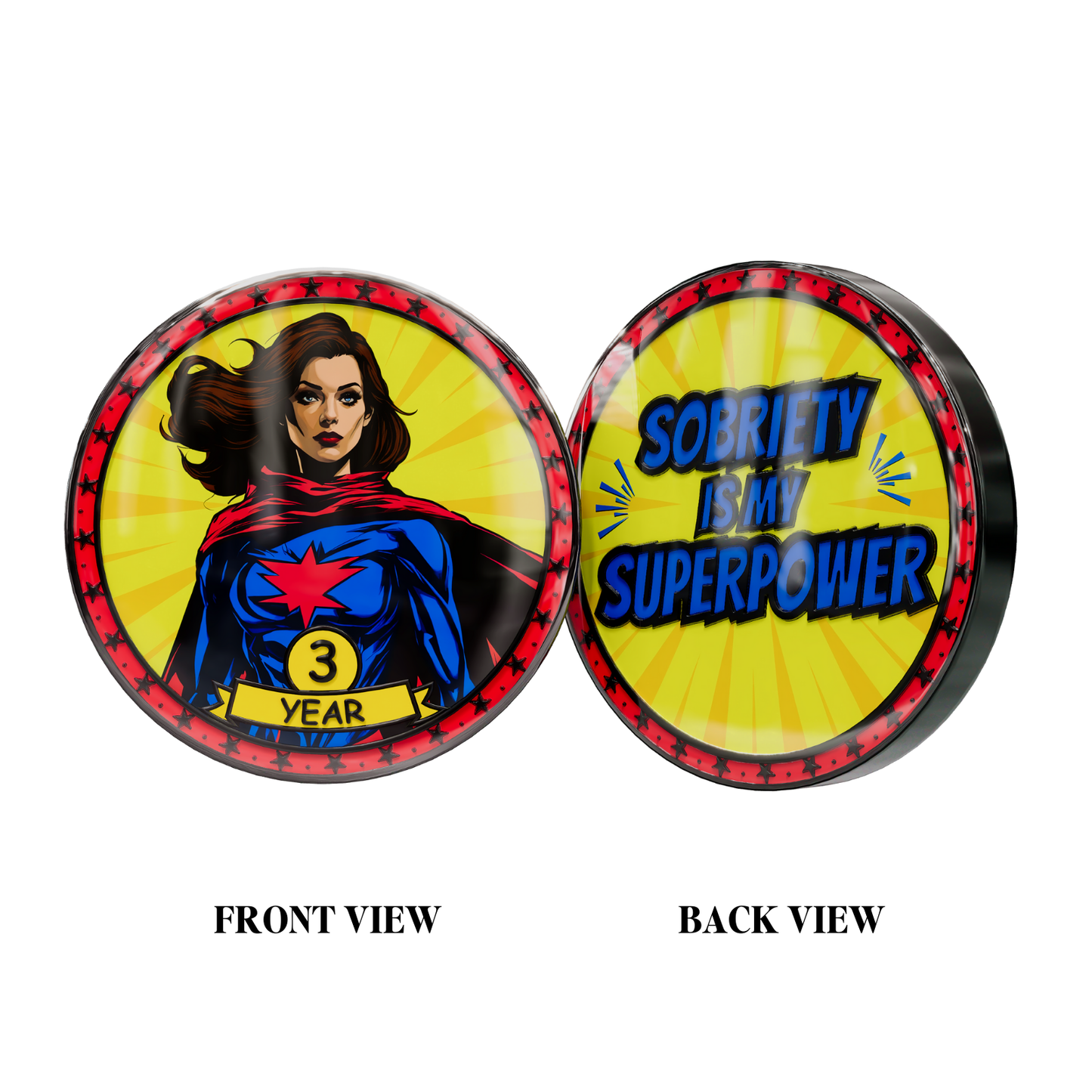 Superpower Recovery Affirmation Coin