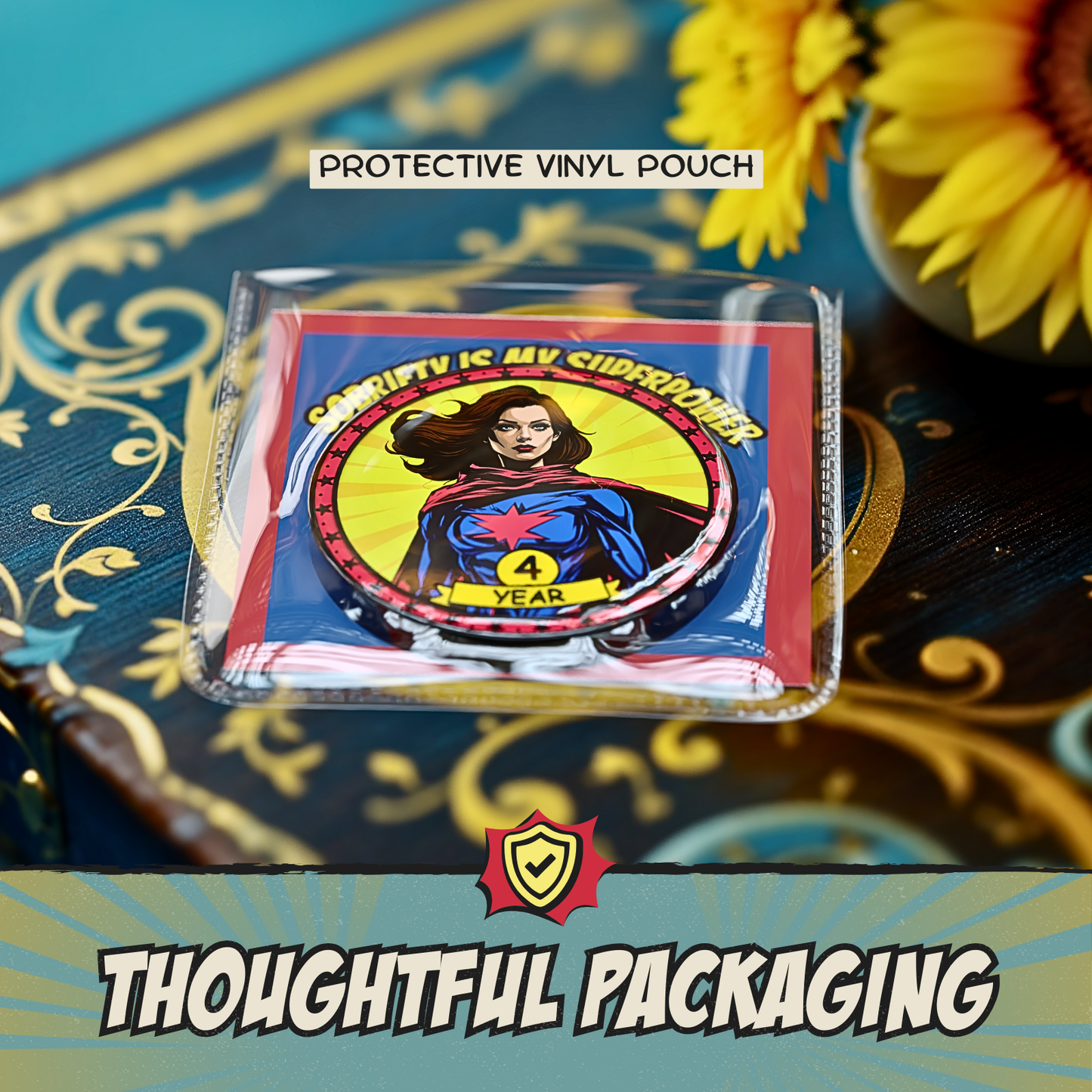 Superpower Recovery Affirmation Coin