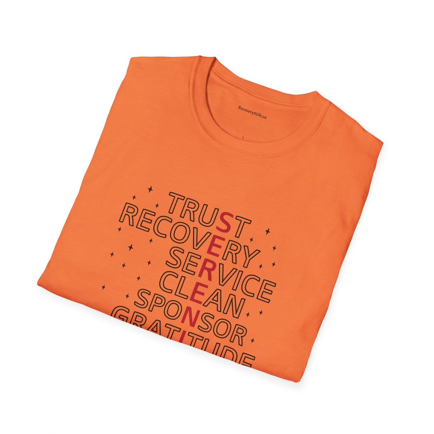 Unisex Softstyle T-Shirt - Trust, Recovery, Service, Unity