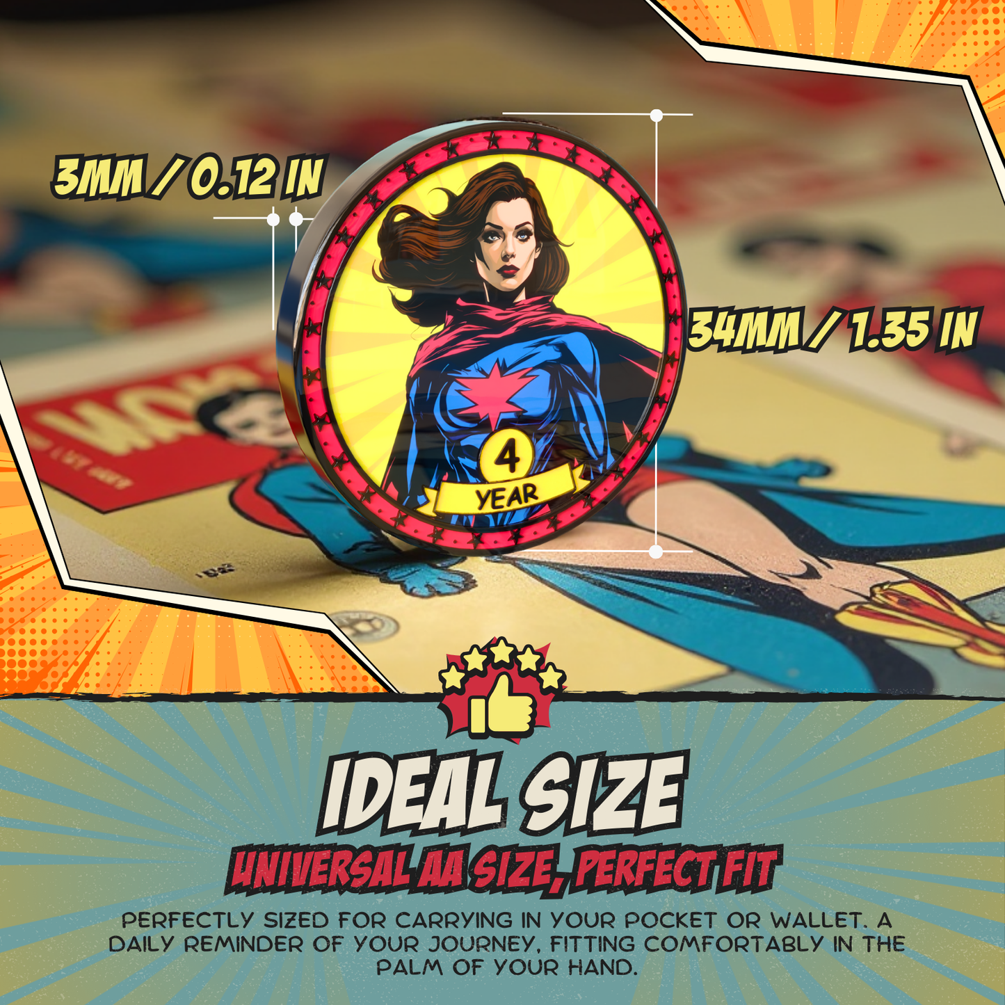 Superpower Recovery Affirmation Coin