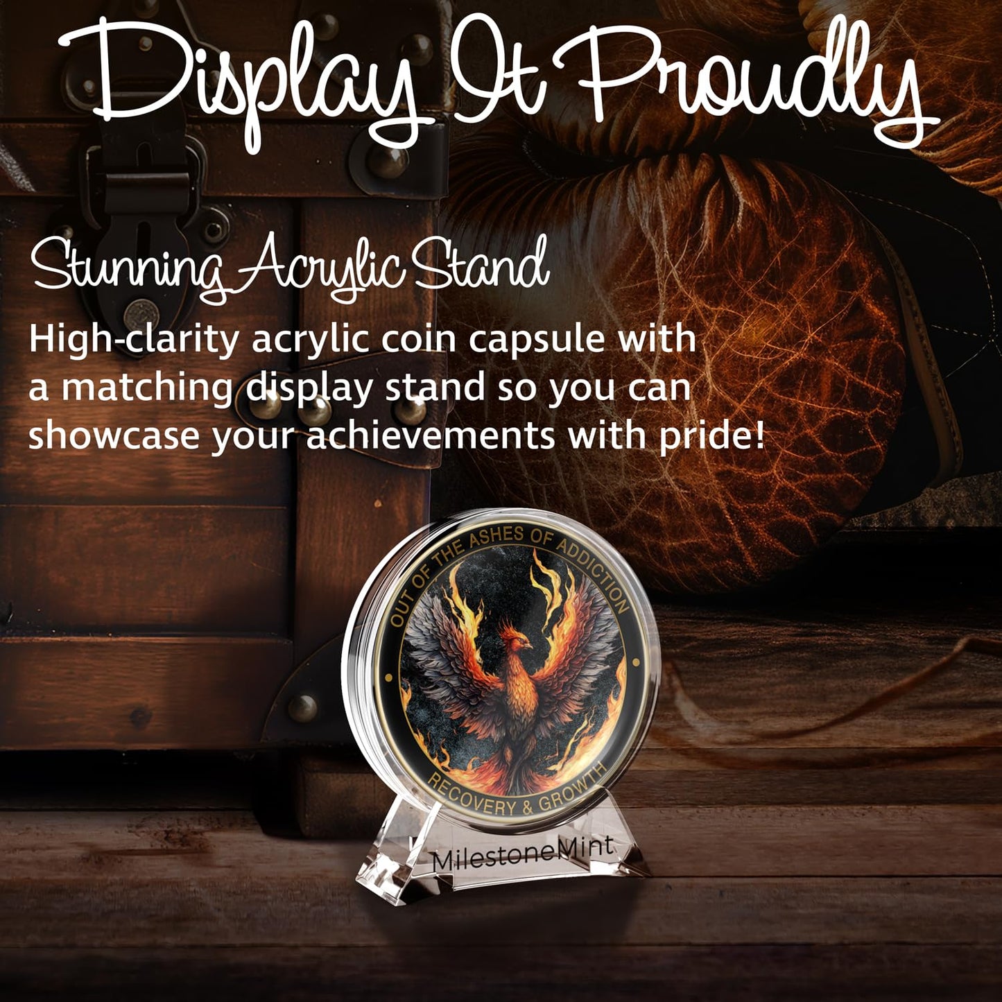 Phoenix Sobriety Affirmation Coin Gift Set