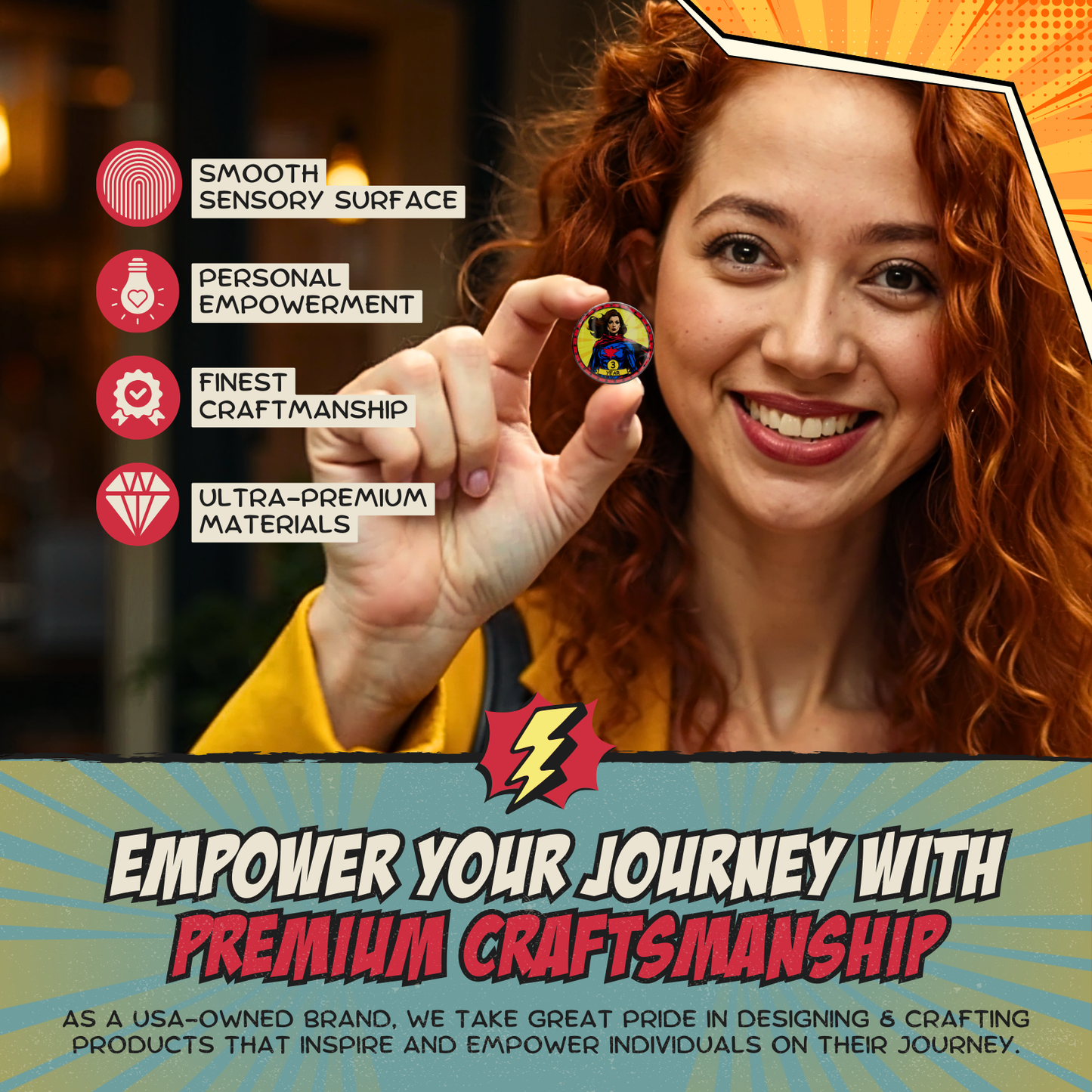 Superpower Recovery Affirmation Coin