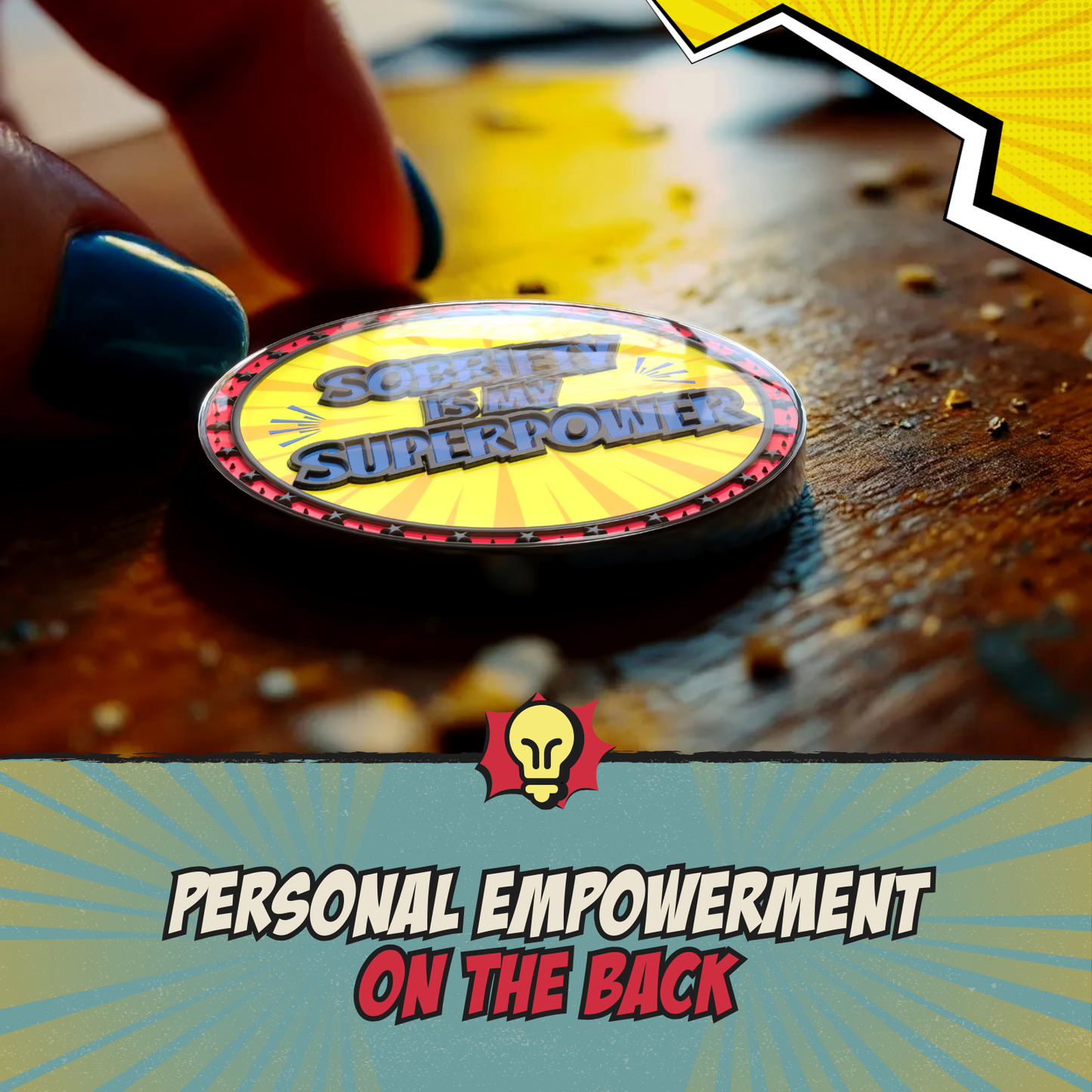 Superpower Recovery Affirmation Coin