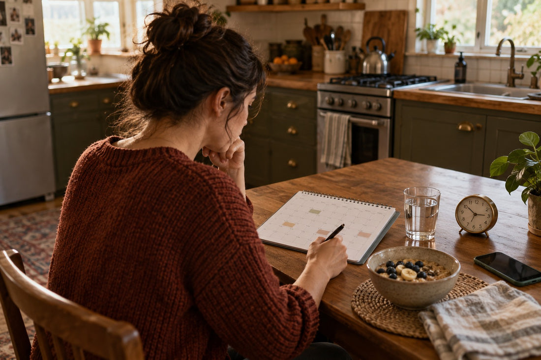 woman planning her first month recovery routine