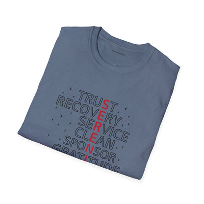 Unisex Softstyle T-Shirt - Trust, Recovery, Service, Unity