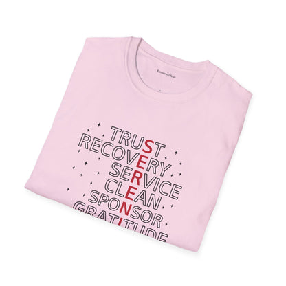 Unisex Softstyle T-Shirt - Trust, Recovery, Service, Unity