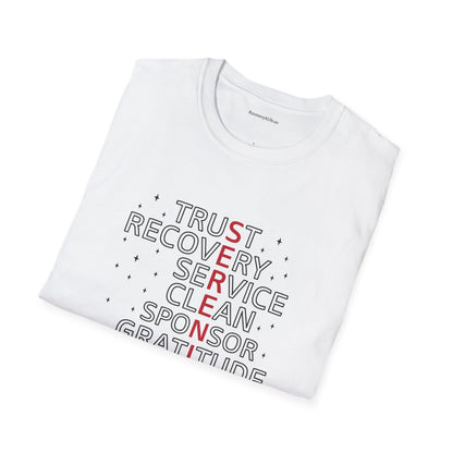 Unisex Softstyle T-Shirt - Trust, Recovery, Service, Unity
