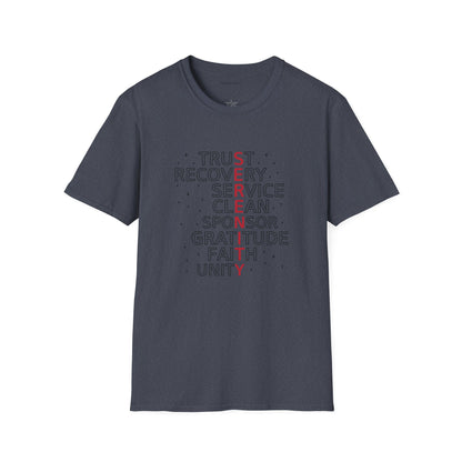 Unisex Softstyle T-Shirt - Trust, Recovery, Service, Unity