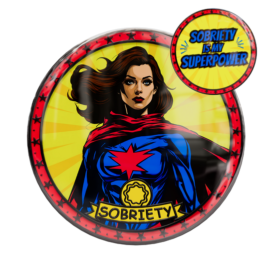 Superpower Recovery Affirmation Coin