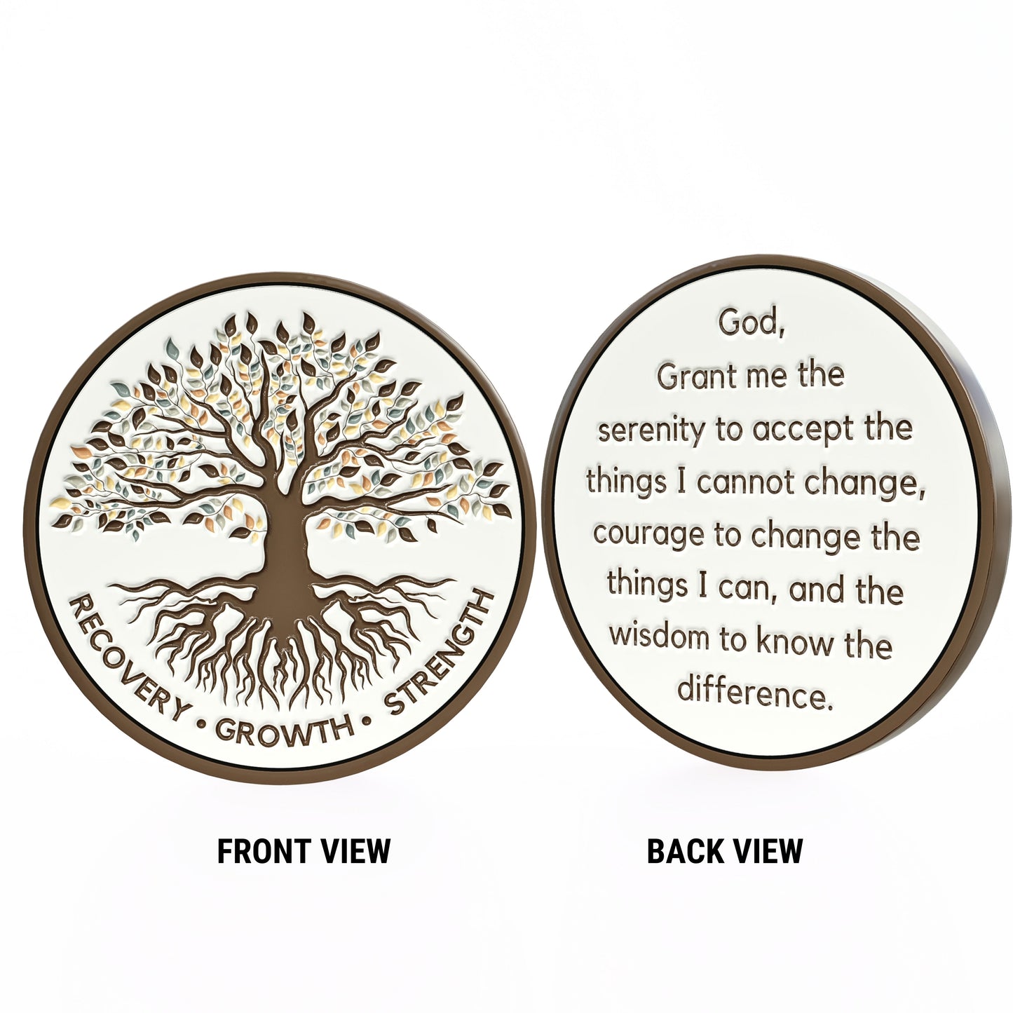 Tree of Life Affirmation Sobriety Coin Gift Set - Limited Edition