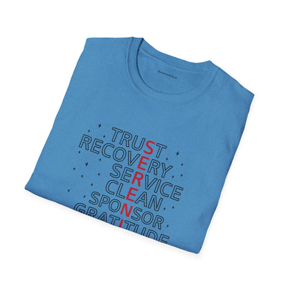 Unisex Softstyle T-Shirt - Trust, Recovery, Service, Unity