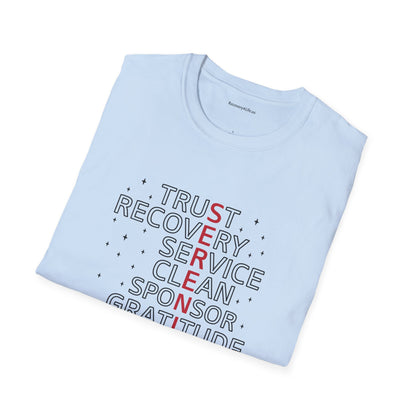 Unisex Softstyle T-Shirt - Trust, Recovery, Service, Unity