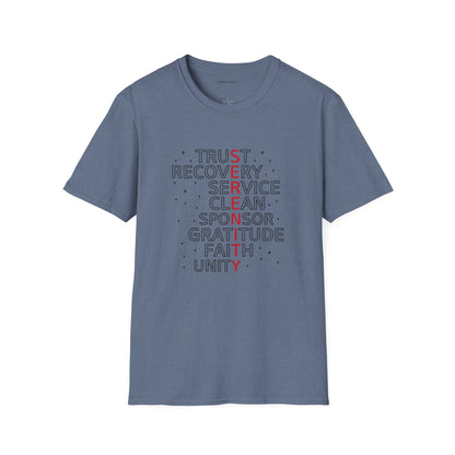 Unisex Softstyle T-Shirt - Trust, Recovery, Service, Unity