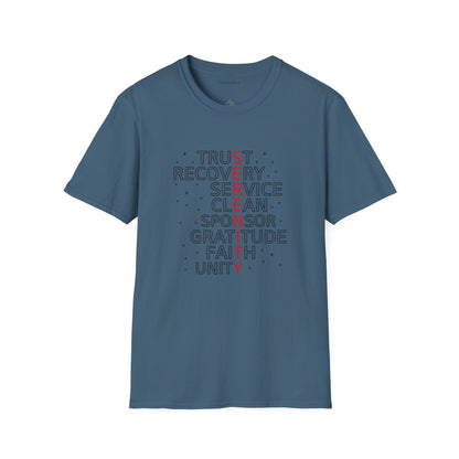 Unisex Softstyle T-Shirt - Trust, Recovery, Service, Unity
