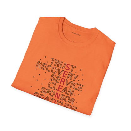 Unisex Softstyle T-Shirt - Trust, Recovery, Service, Unity
