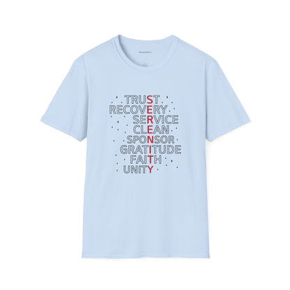 Unisex Softstyle T-Shirt - Trust, Recovery, Service, Unity