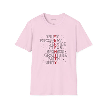 Unisex Softstyle T-Shirt - Trust, Recovery, Service, Unity
