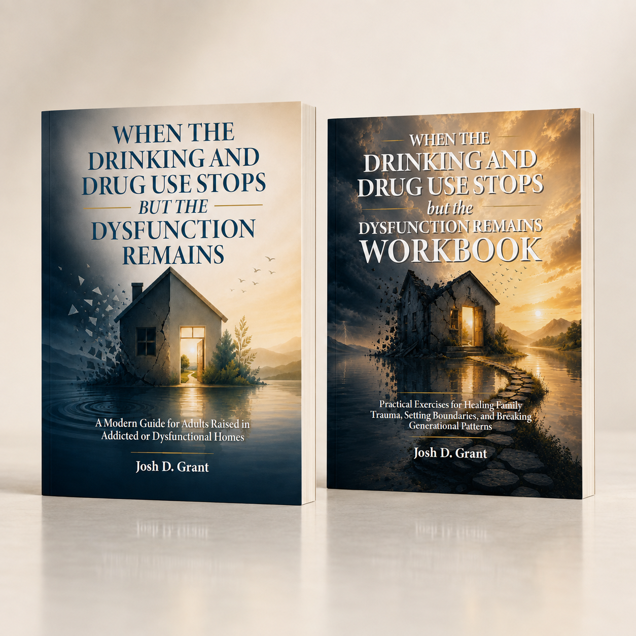 When the Drinking and Drug Use Stops but the Dysfunction Remains Complete Guide and Companion Workbook Set (Books 1 & 2) by Josh Grant
